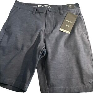 RVCA  Shorts Men's Youth‎ Size 25 Dual Purpose Trunks Short Length 17" Navy $45